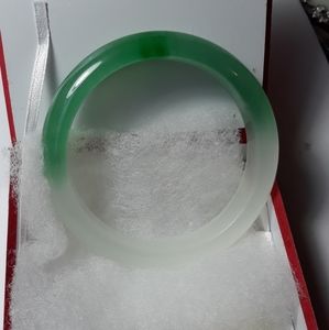 Green jade bangle
